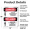 Signmission Asbestos Cancer Lung Disease Bilingual Danger Sign, Aluminum, 12in W x 18in L, 2PK OS-2PACK-DS-A-1218-VS-1033 - alternate 7